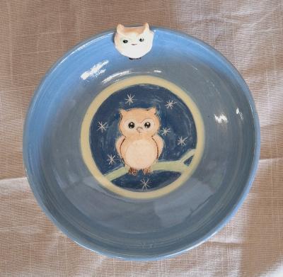 Assiette hibou 2