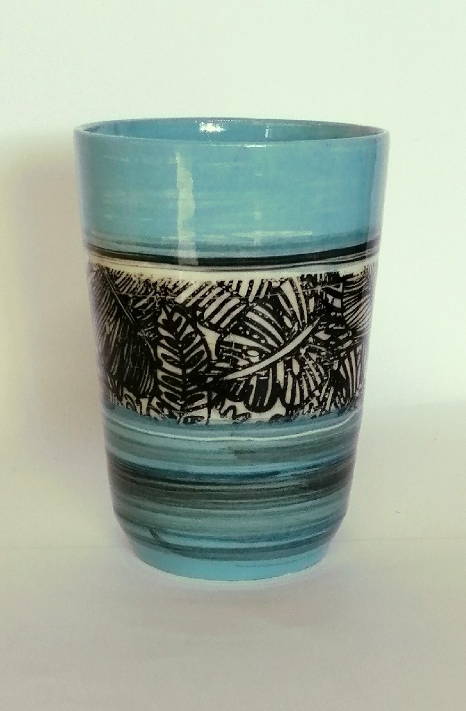 Grand mug bleu savane