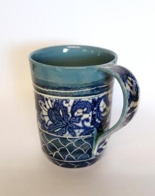 Mug à anse dentelle