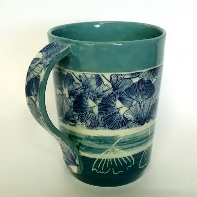 Mug bleu anse 03