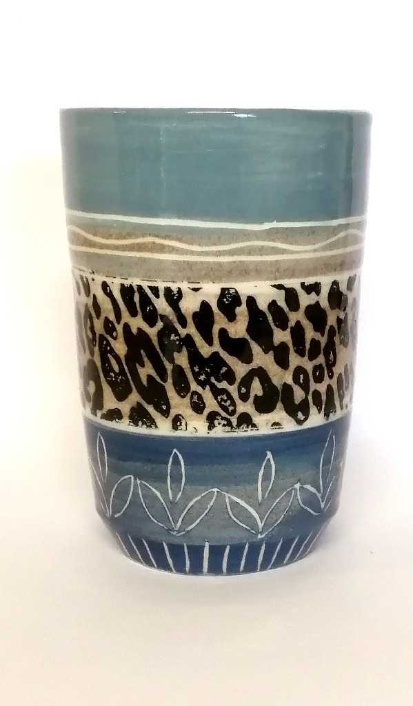Mug bleu panthere