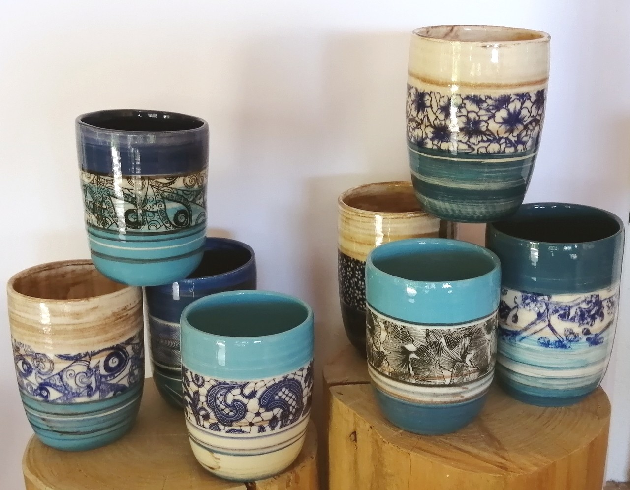 Mugs bleus