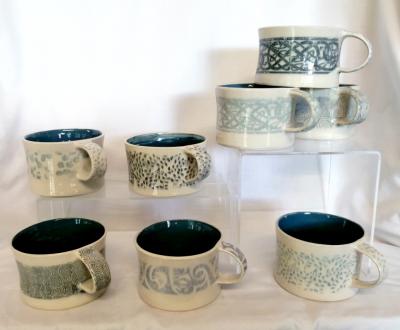 Tasses aux bleus