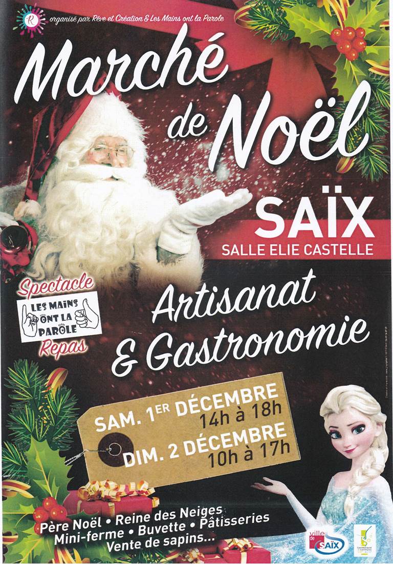 Affiche marche de noel saix